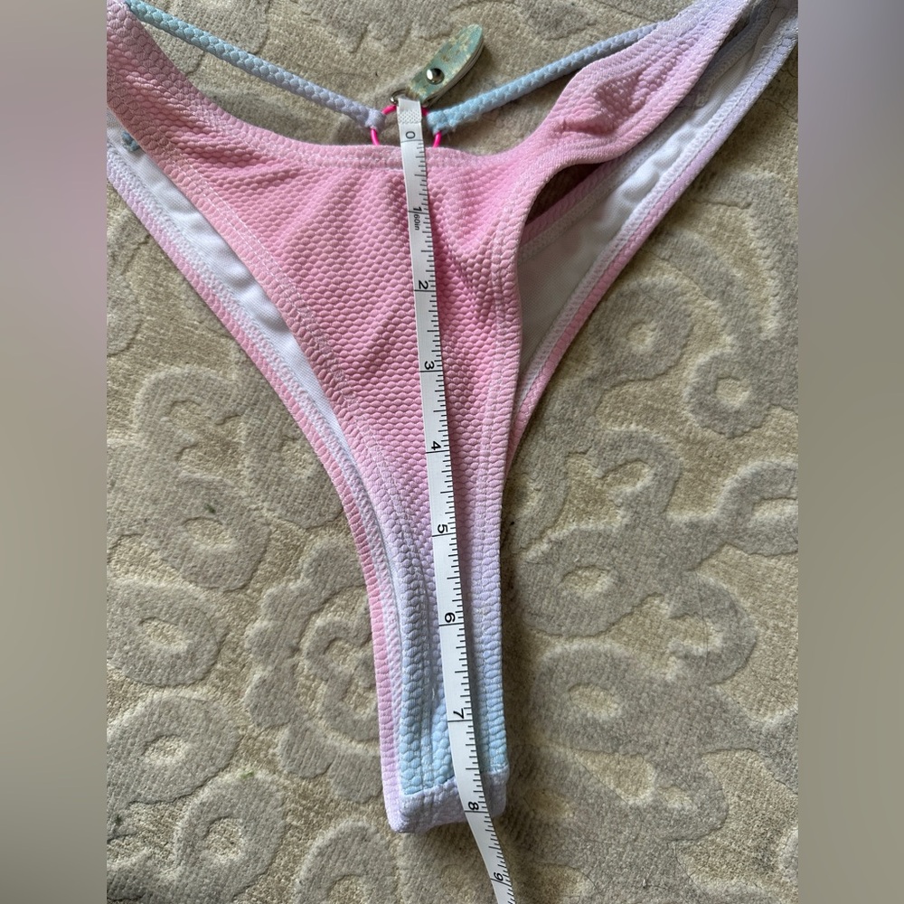 Boutine LA Pink and Light Blue Ombre- Bikini Set -medium top/small - Picture 7 of 14